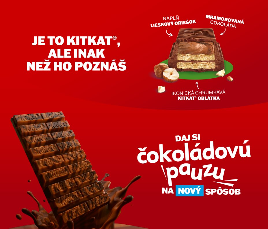 KITKAT TABULKA LÍSKOVÝ OŘÍŠEK​